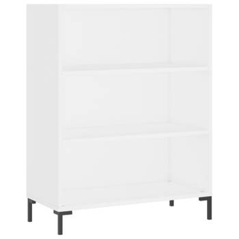 vidaXL Boekenkast 69,5x32,5x90 cm bewerkt hout wit