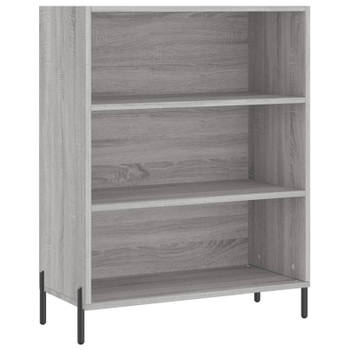 vidaXL Schappenkast 69,5x32,5x90 cm bewerkt hout grijs sonoma eiken