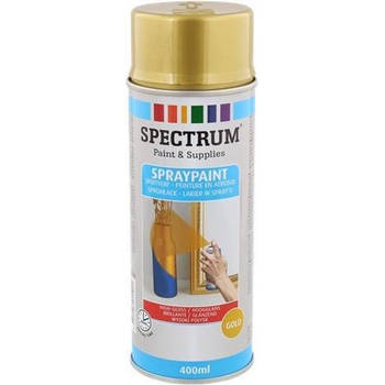 Acryl Spuitverf - Goudkleurige Spuitlak - Sneldrogend voor Binnen en Buiten - 400ml
