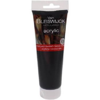 Acrylverf – Zwart in Tube van 250 ml – 1 Stuk