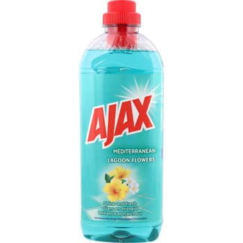 Ajax Mediterranean Lagoon Flowers - Allesreiniger - 1 Liter - Frisse Geur van Bloemen