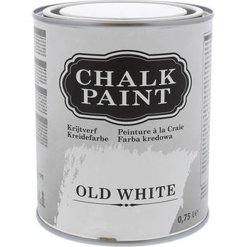 Krijtverf Chalk Paint – Old White op Waterbasis – Verf van 750 ml