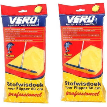 Vero - Stofwisdoek - 60x25 cm - Duopack - Geel