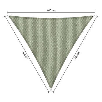 Shadow Comfort driehoek 4x4x4m Moonstone Green