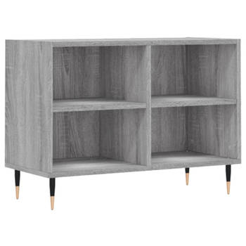 vidaXL Tv-meubel 69,5x30x50 cm bewerkt hout grijs sonoma eikenkleurig