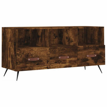 vidaXL Tv-meubel 102x36x50 cm bewerkt hout gerookt eikenkleurig