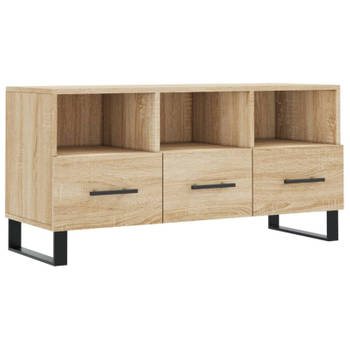 vidaXL Tv-meubel 102x36x50 cm bewerkt hout sonoma eikenkleurig