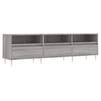 vidaXL Tv-meubel 150x30x44,5 cm bewerkt hout grijs sonoma eikenkleurig