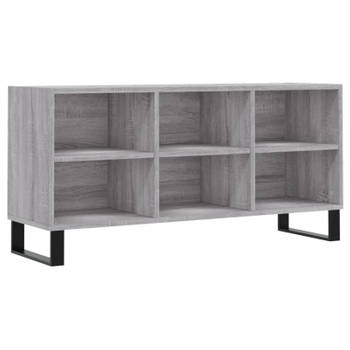 vidaXL Tv-meubel 103,5x30x50 cm bewerkt hout grijs sonoma eikenkleurig