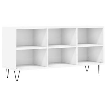 vidaXL Tv-meubel 103,5x30x50 cm bewerkt hout wit
