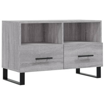 vidaXL Tv-meubel 80x36x50 cm bewerkt hout grijs sonoma eikenkleurig