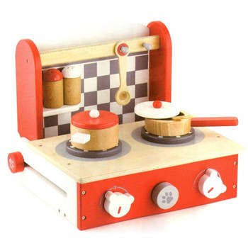 Viga Toys Keukenblok tafelmodel inklapbaar 6-delig