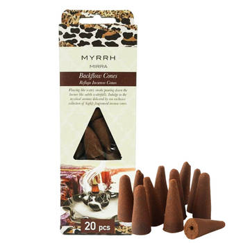 Backflow Wierookkegels Incense cones 20 stuks - Myrrh