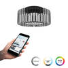 EGLO connect.z Ginestrone-Z Plafondlamp - Ø 45 cm - Zwart/Wit - RGB