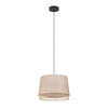 EGLO Tabley Hanglamp - E27 - Ø 38 cm - Natuur/Bruin/Zwart - Textiel