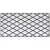 vidaXL Buitenkleed omkeerbaar 100x200 cm marineblauw en wit