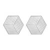 Krumble Pannenonderzetter Hexagon - Grijs - Set van 2