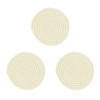 Krumble Pannenonderzetter rond - Katoen - Beige - Set van 3