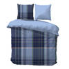 iSleep Dekbedovertrek Mike - Blauw - Lits-jumeaux 240x200/220 cm