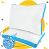 Sleep Comfy - Hoofdkussen - Traagschuim Hoofdkussen - Geschikt voor rug, zij-en buikslapers -Cooling Design 50x70x14 cm