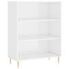 vidaXL Boekenkast 69,5x32,5x90 cm bewerkt hout hoogglans wit