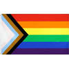 Progress Pride - Regenboogvlag - 90x150 cm - Aantal 1 - LGBT+ Symbool