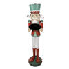 Clayre & Eef Beeld Notenkraker 129 cm Rood Ijzer Kerstdecoratie Rood Kerstdecoratie