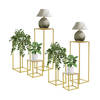 Bloemenstandaard Set van 3 Goud Metaal ML-Design