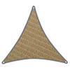 Coolaroo schaduwdoek driehoek 3x3x3m Zand met bevestigingsset set
