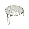 Valhal - BBQ Accessoire Pannenstandaard PRO met Grillrooster - Roestvast Staal - Zilver