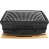 Yakiniku - BBQ Accessoire Tafelgrill - Roestvast Staal - Zwart