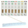 Assortiment 200 stuks etherische incense wierookstokjes 8 heerlijke geuren - 8 x 25 stuks - incl. Marmer wierookhouder