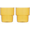 Blokker Dolce Vita waterglas amber set van 2