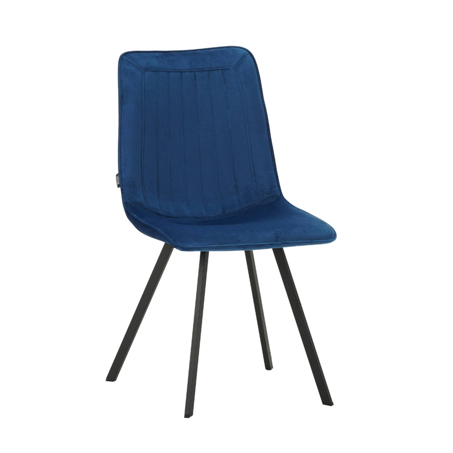 Eetkamerstoel Jimmy velvet blauw