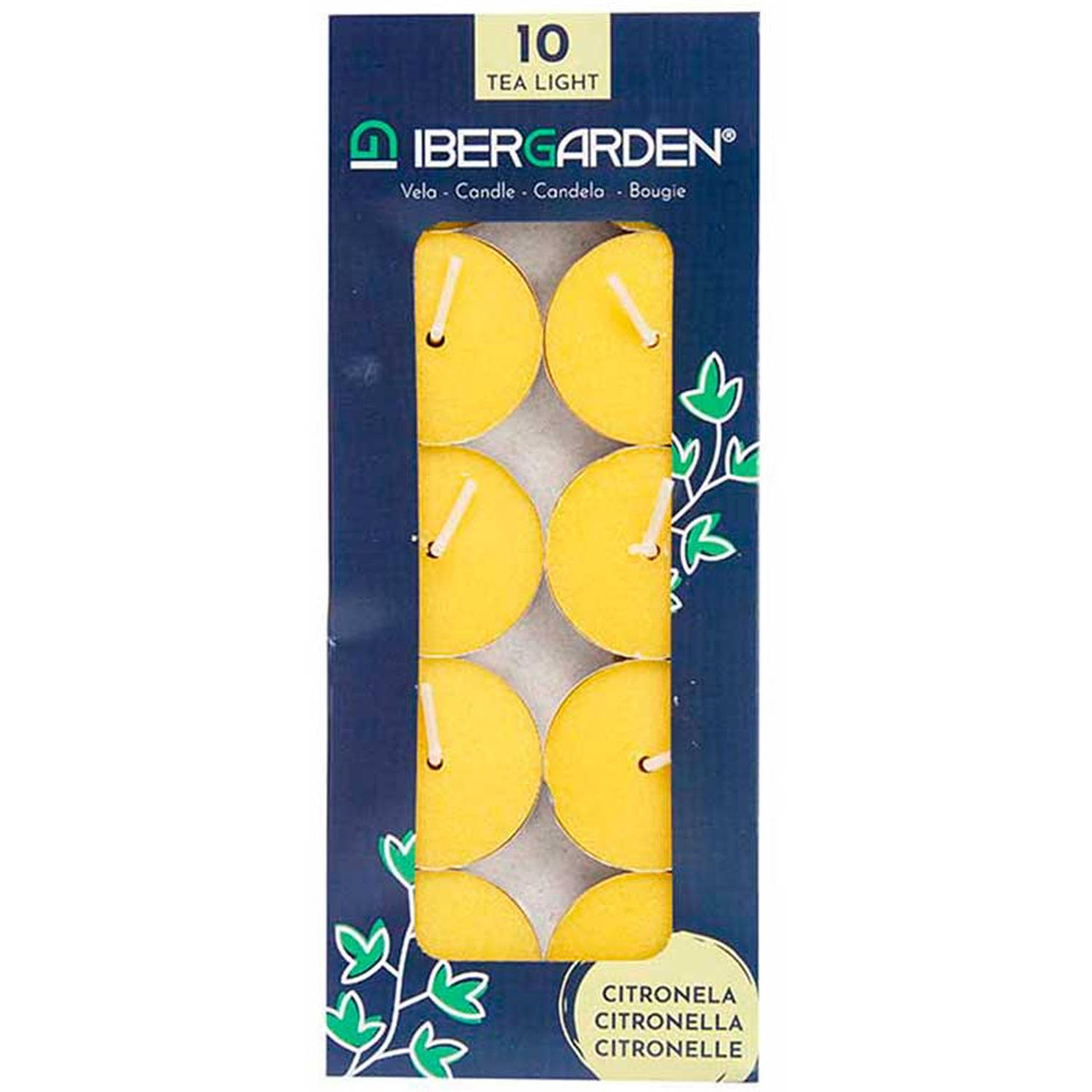 Citronella Theelichtjes - set van 10 theelichtjes citronella kaarsen - Anti Muggen - 2 sets van 10 stuks