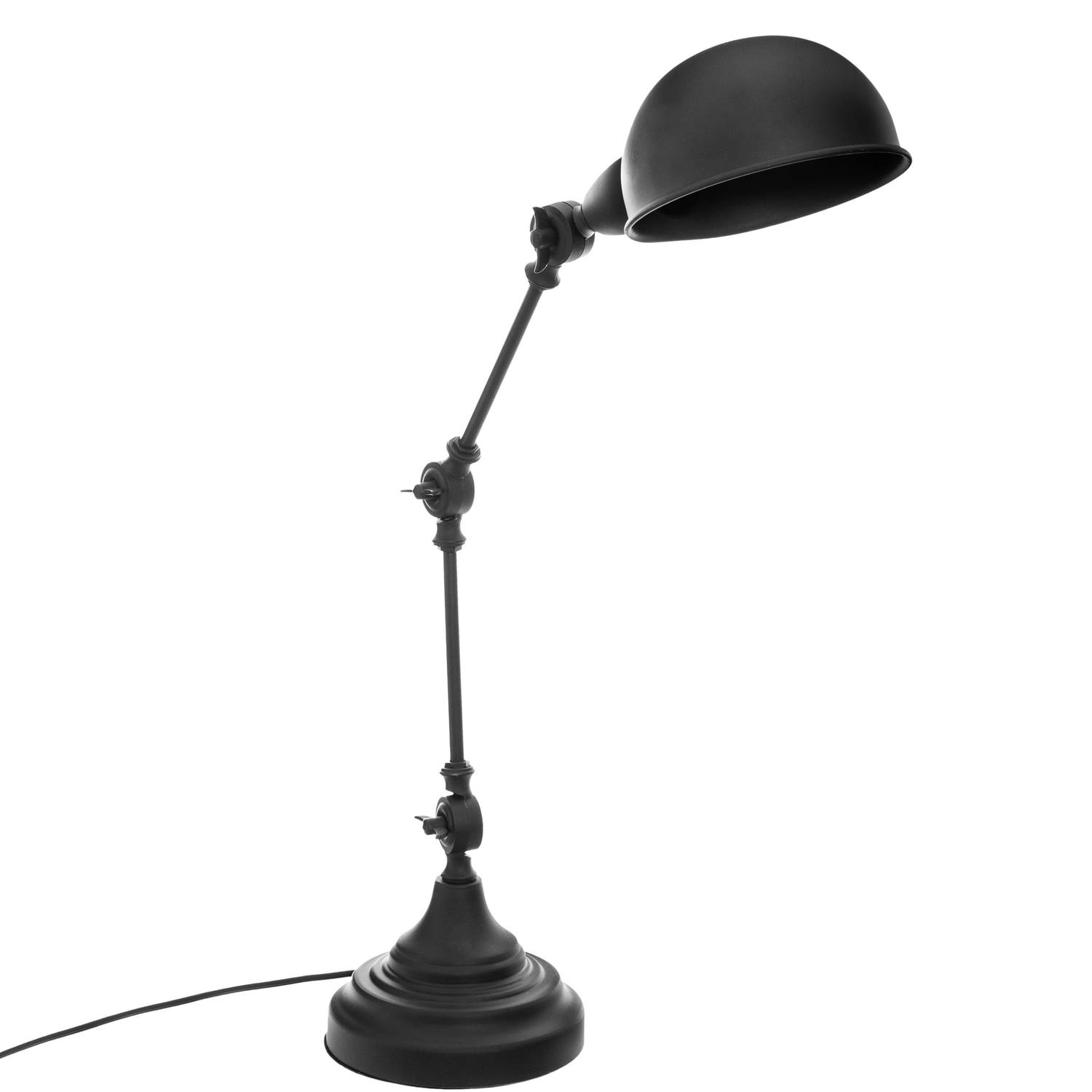 Atmosphera Tafellamp-bureaulampje Design Light Classic zwart H55 cm Bureaulampen