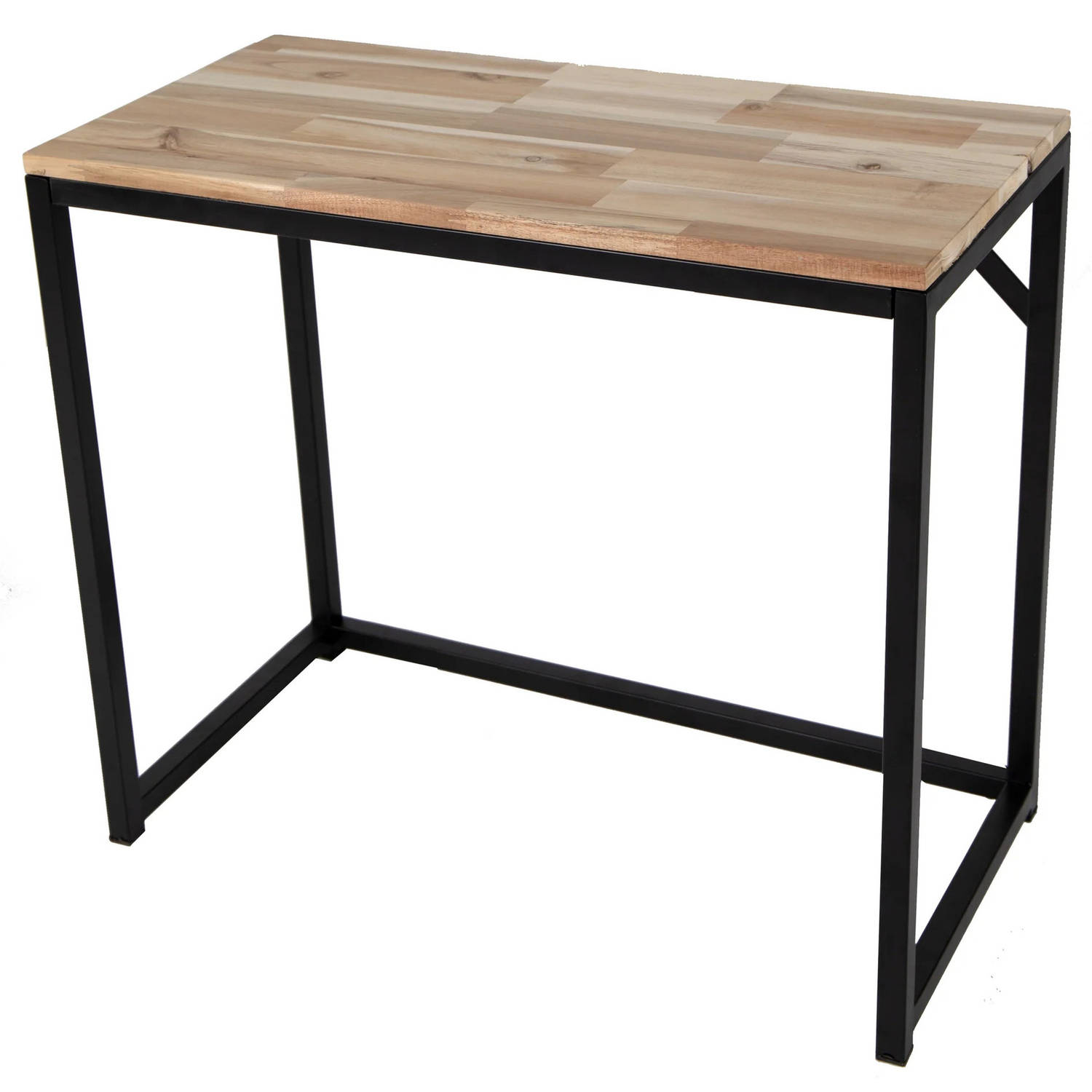 Mega Collection Plantentafel - vierkant - hout/metaal - opvouwbaar - 64 x 32 x 56 cm - plantenstandaard