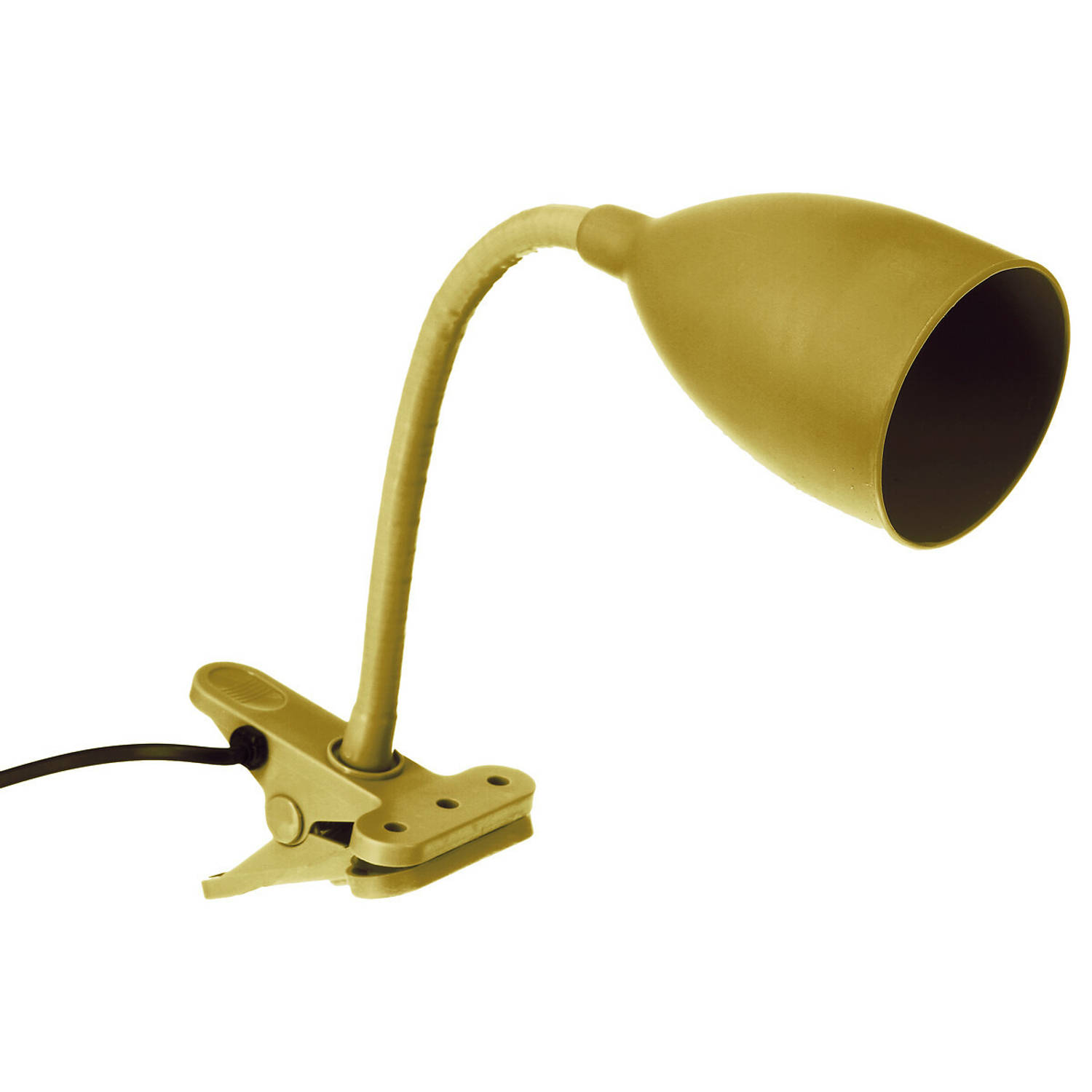 Atmosphera klem bureaulampje Design Light Classic okergeel H43 cm Bureaulampen