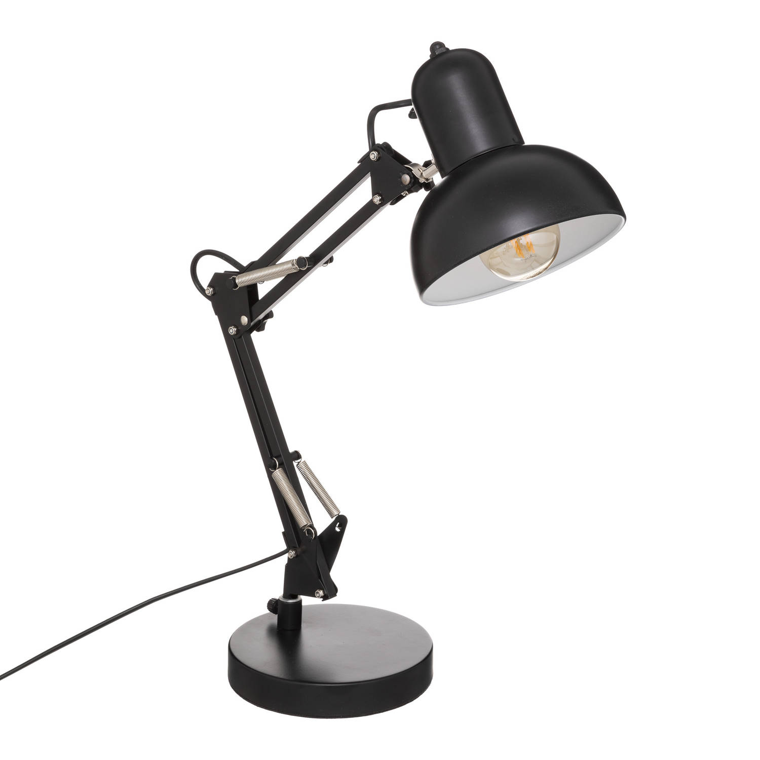 Atmosphera Tafellamp-bureaulampje Design Light Classic zwart H56 cm Bureaulampen