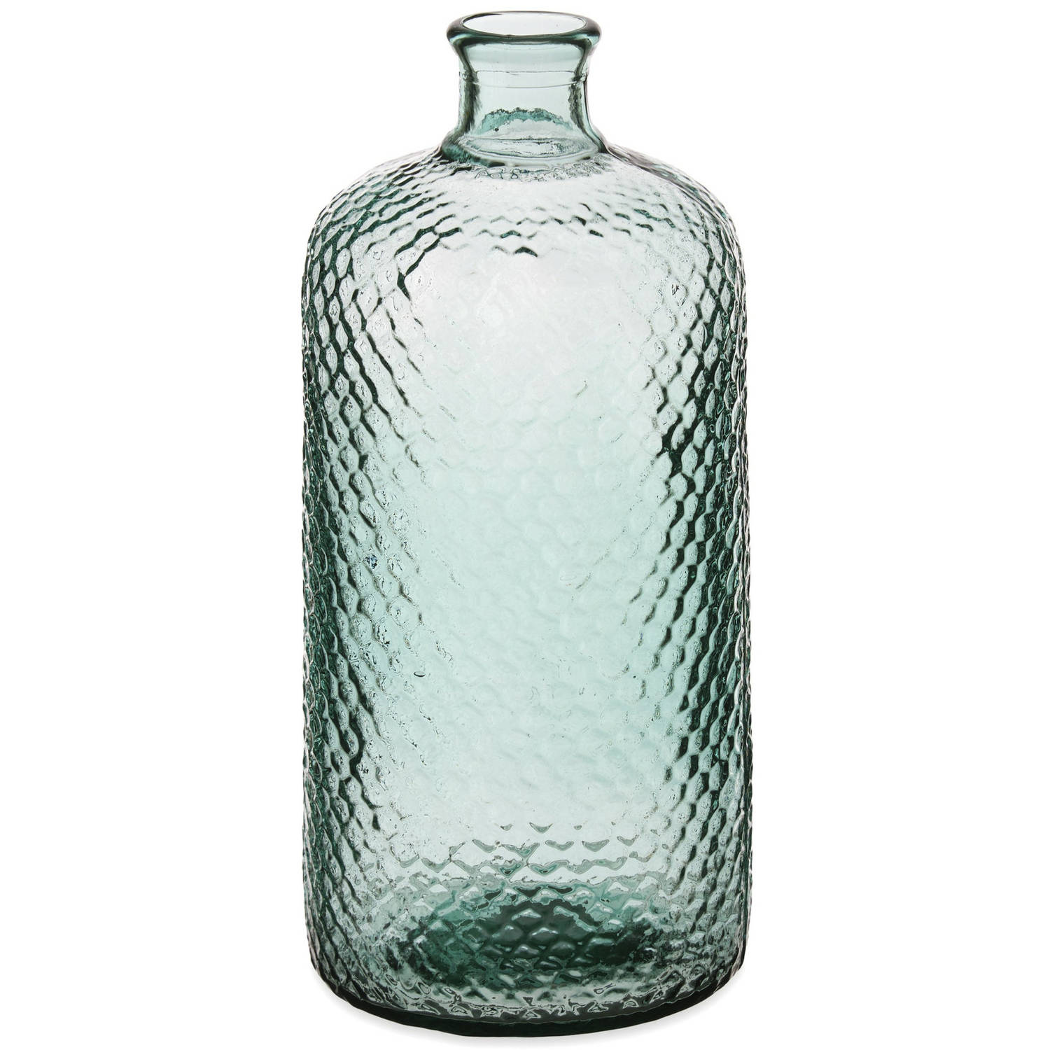 Giftdecor Bloemenvaas Scubs - transparant - gerecycled eco glas - D19 x H42 cm