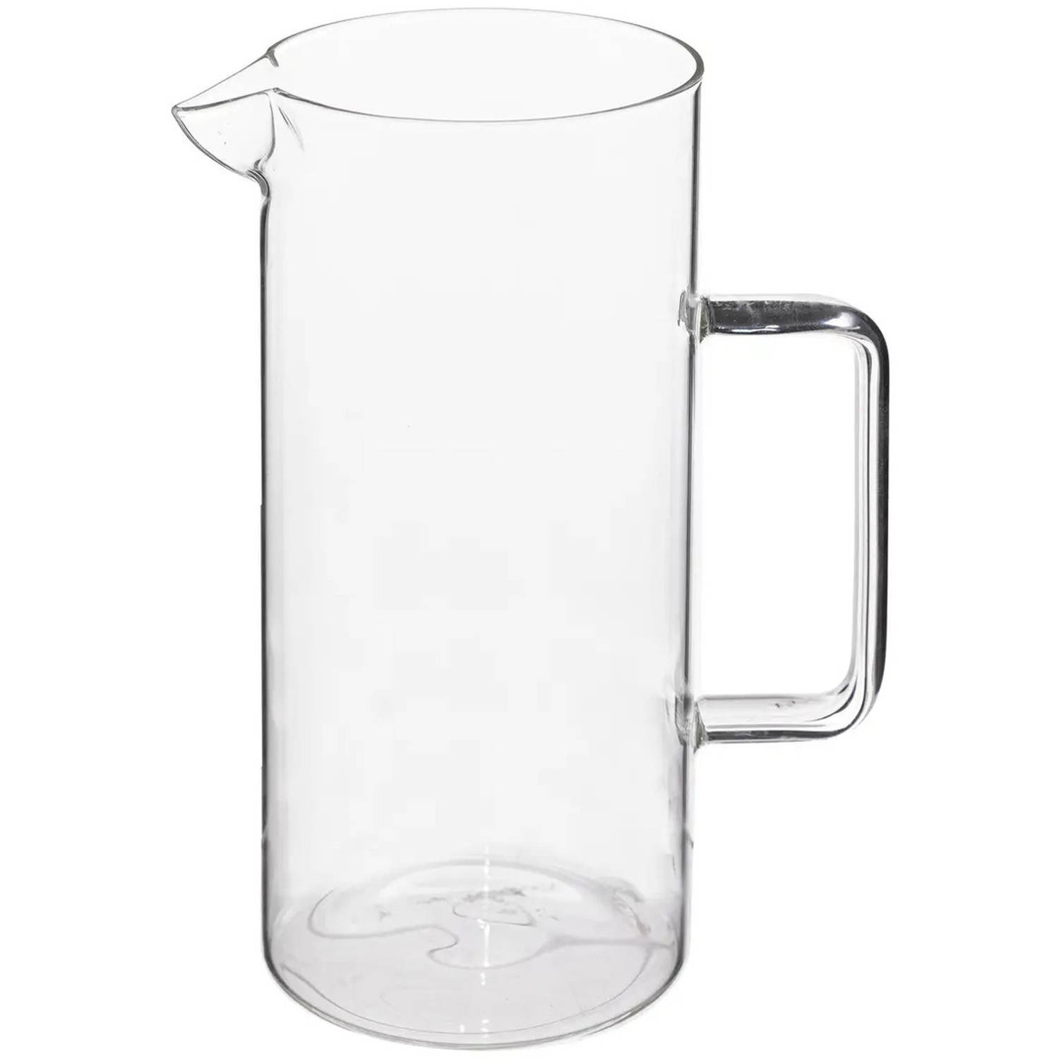 Secret de Gourmet Water Karaf-schenkkan met schenktuit glas 1.5 Liter D10 x H22 cm Karaffen