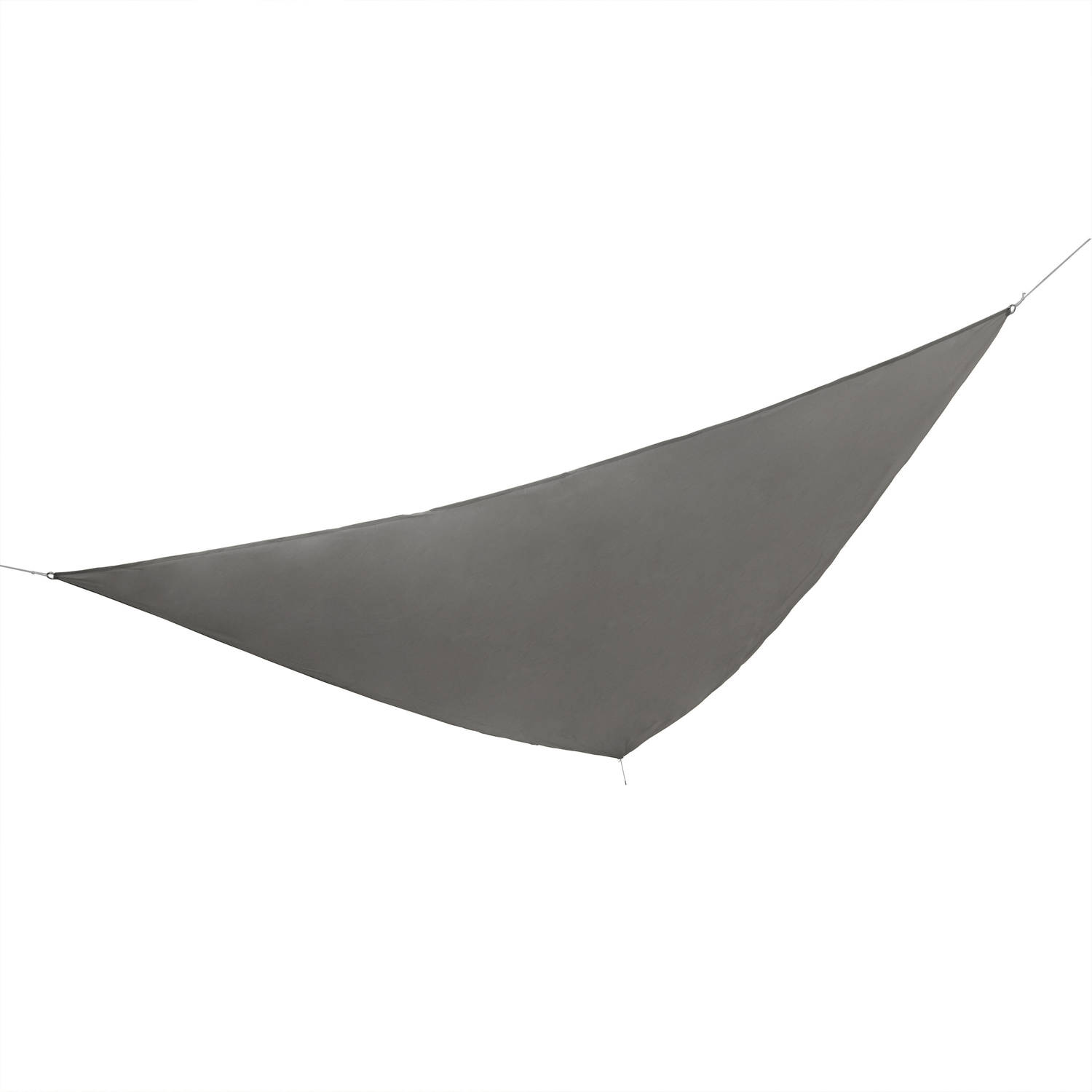 Schaduwdoek-zonnescherm driehoek waterdicht grijs 5 x 5 x 5 m Schaduwdoeken