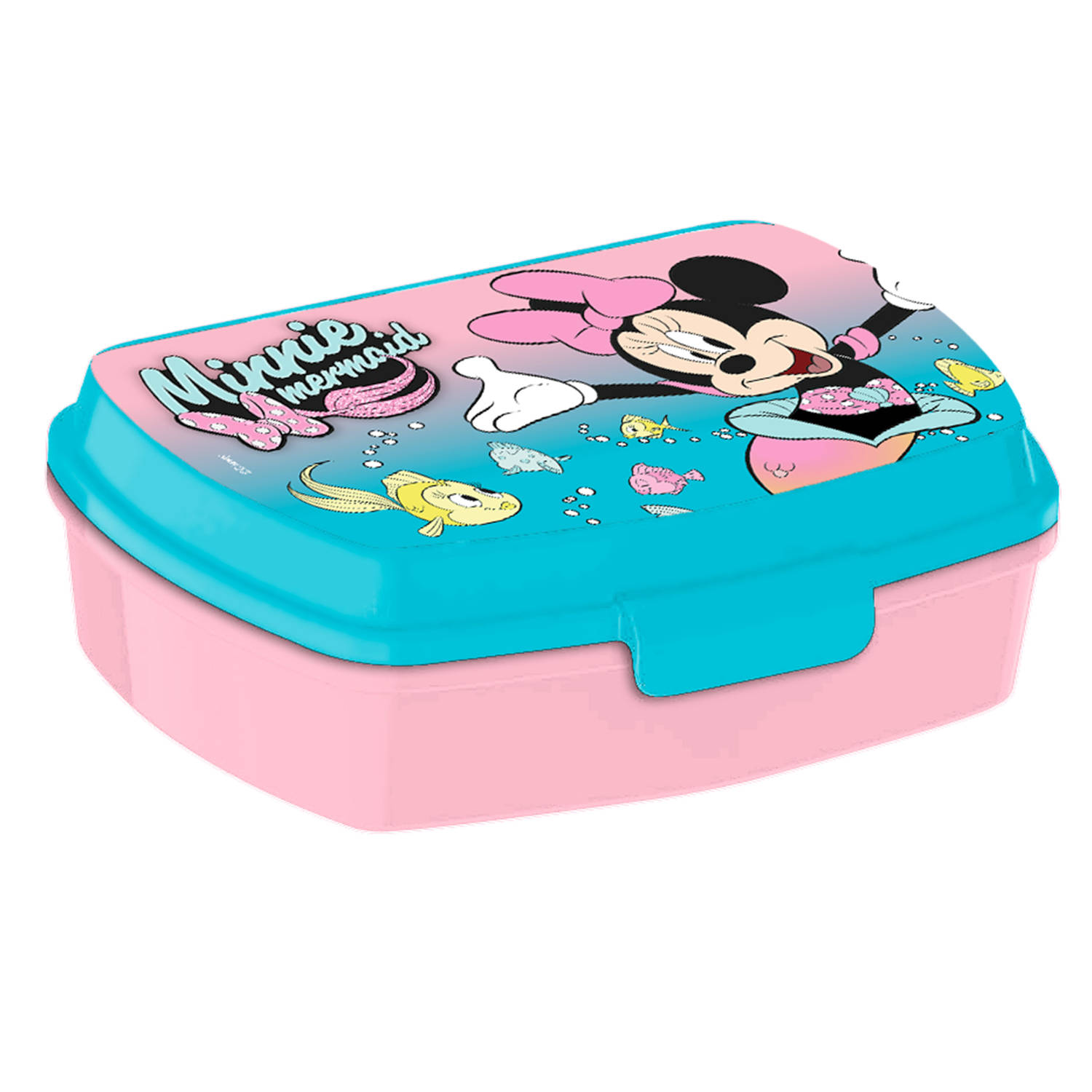 Disney Minnie MouseA broodtrommel-lunchbox voor kinderen blauwA  kunststof 20 x 10 cm Lunchboxen