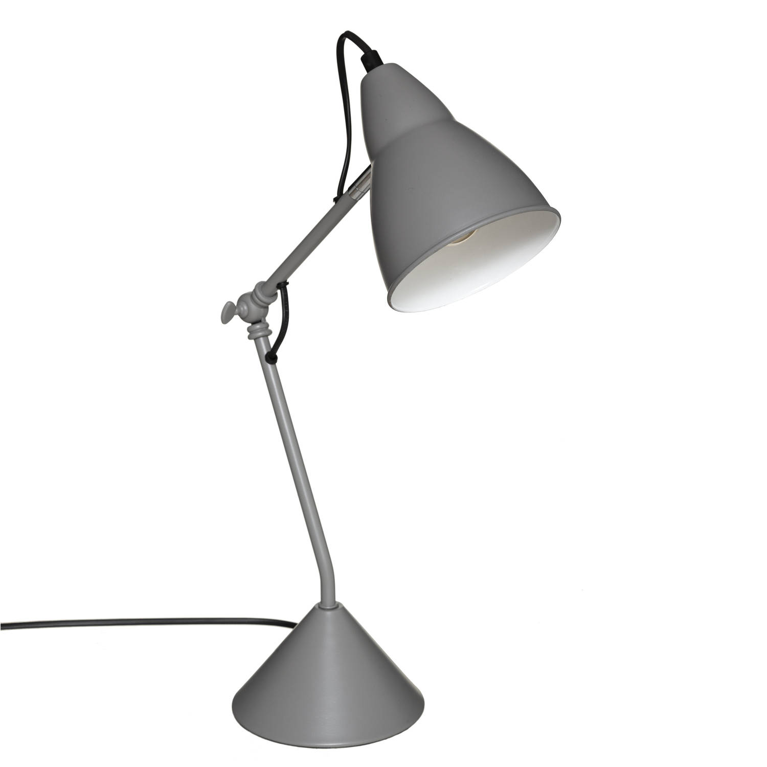 Atmosphera Tafellamp-bureaulampje Design Light Classic grijs H62 cm Bureaulampen
