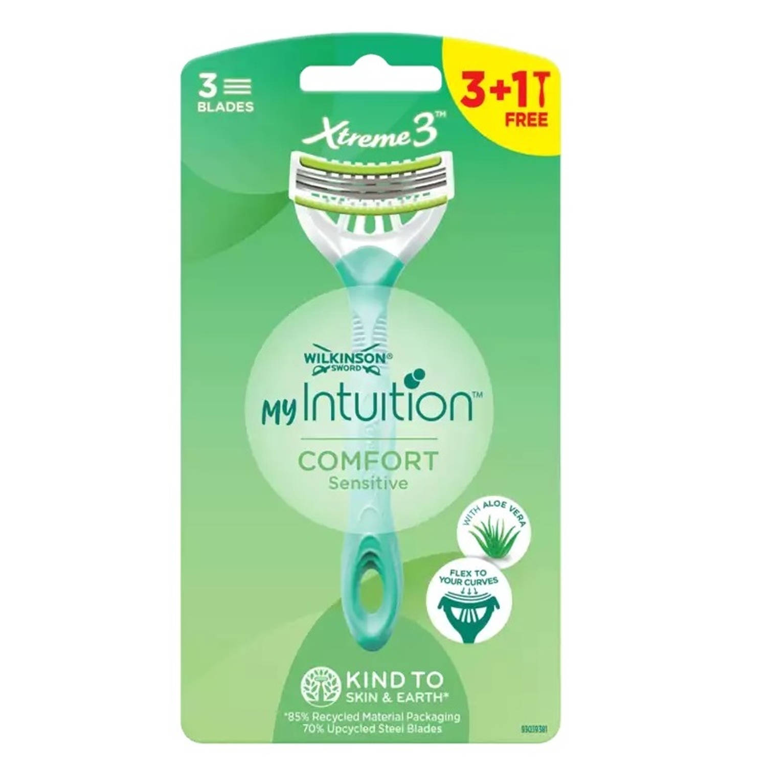 My Intuition Xtreme3 Comfort Sensitive wegwerpscheermesjes voor vrouwen 4st
