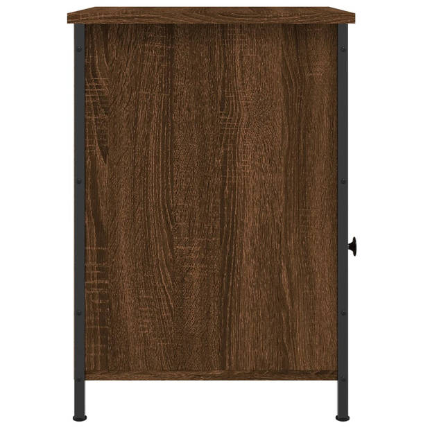 vidaXL Nachtkastjes 2 st 40x42x60 cm bewerkt hout bruin eikenkleur