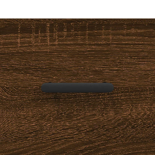 vidaXL Wandkast 80x36,5x35 cm bewerkt hout bruin eikenkleur