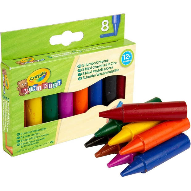 Crayola Mini Kids - Jumbo Waxstiften, 8 stuks, vanaf 1 jaar
