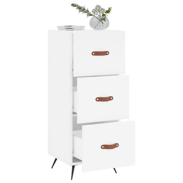 The Living Store Dressoir - Modern - Kast - 34.5 x 34 x 90 cm - Wit