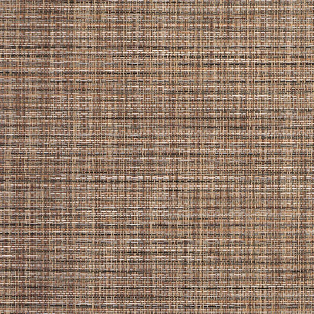 Placemats Hampton - 1x - bruin geweven - PVC - 30 x 45 cm - Placemats